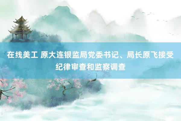 在线美工 原大连银监局党委书记、局长原飞接受纪律审查和监察调查