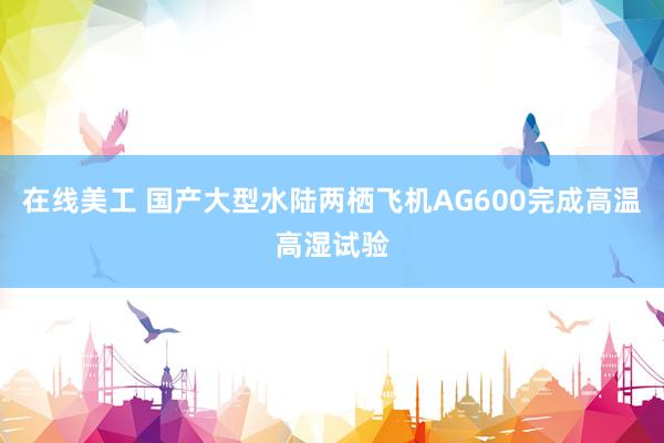 在线美工 国产大型水陆两栖飞机AG600完成高温高湿试验