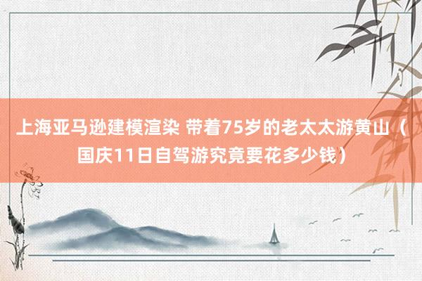 上海亚马逊建模渲染 带着75岁的老太太游黄山（国庆11日自驾游究竟要花多少钱）